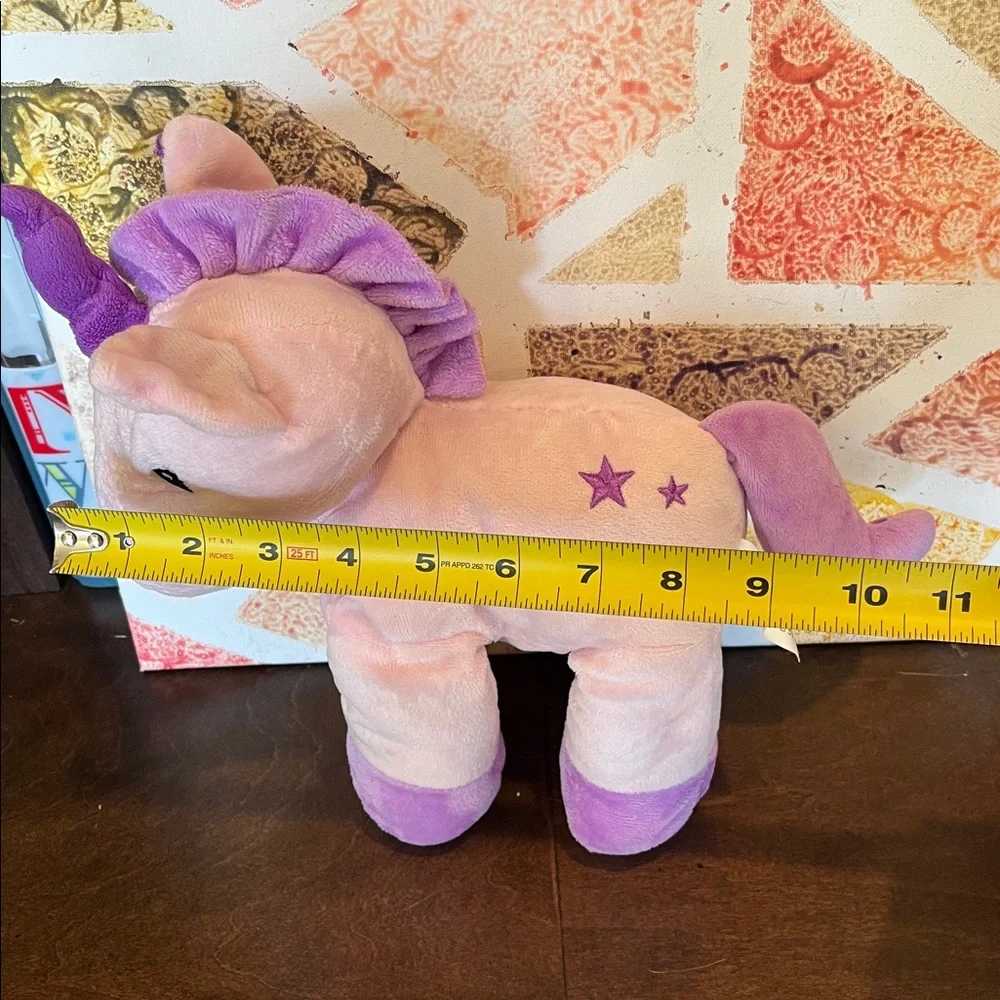 Plush Pink and Purple Unicorn Toy